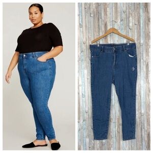 Universal Standard 20 Riviera High Rise Skinny Jeans Slim Stretch Comfort Denim